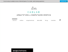 Tablet Screenshot of cadlab.com.br